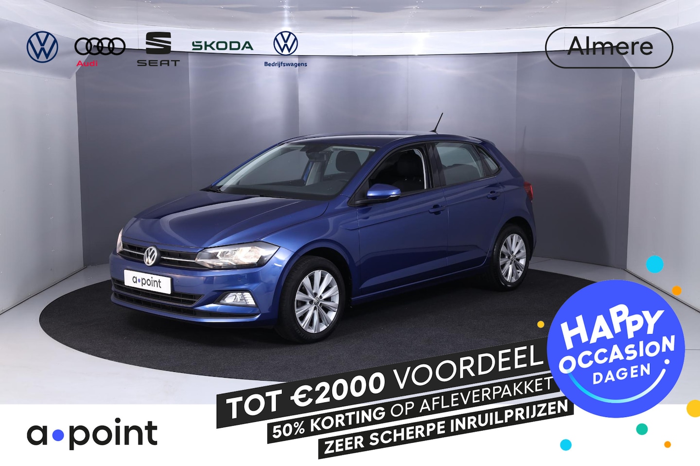 Volkswagen Polo - 1.0 TSI Comfortline Business 95 pk Automaat (DSG) | Navigatie | Parkeersensoren | Achterui - AutoWereld.nl