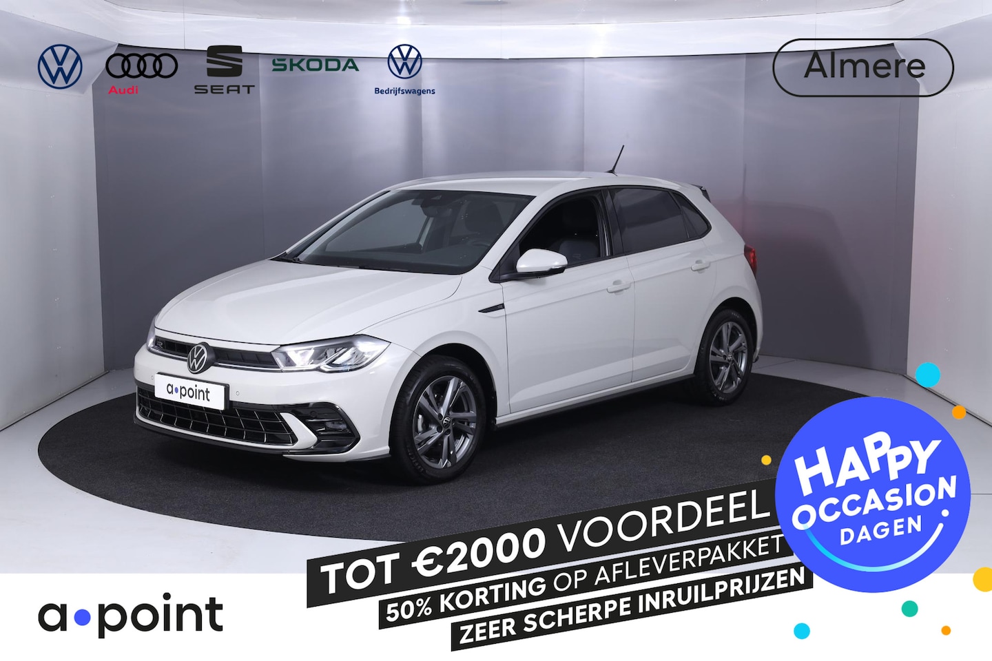 Volkswagen Polo - 1.0 TSI R-Line Private lease vanaf €486,- pm | 95 pk | Verlengde garantie | Navigatie | Pa - AutoWereld.nl