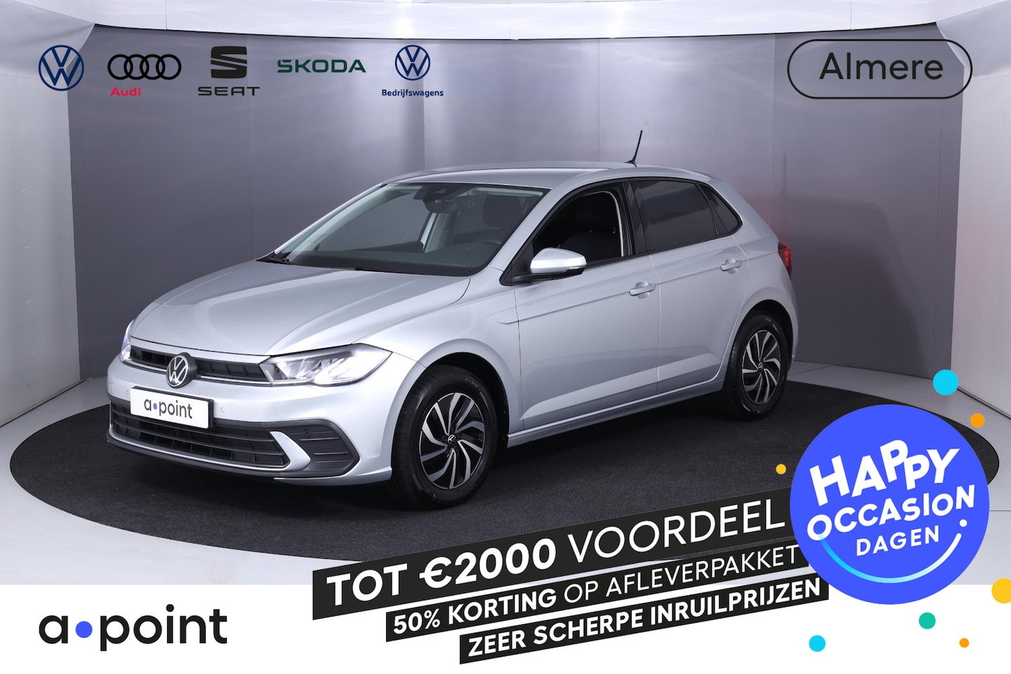 Volkswagen Polo - 1.0 TSI Life Private lease vanaf €459,- pm | 95 pk | Verlengde garantie | Navigatie | Park - AutoWereld.nl