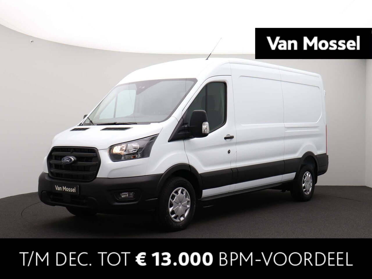 Ford Transit - 350 2.0 TDCI L3H2 Trend Automaat 130 pk | Tussenschot met ruit | Ruiten in de achterdeuren - AutoWereld.nl