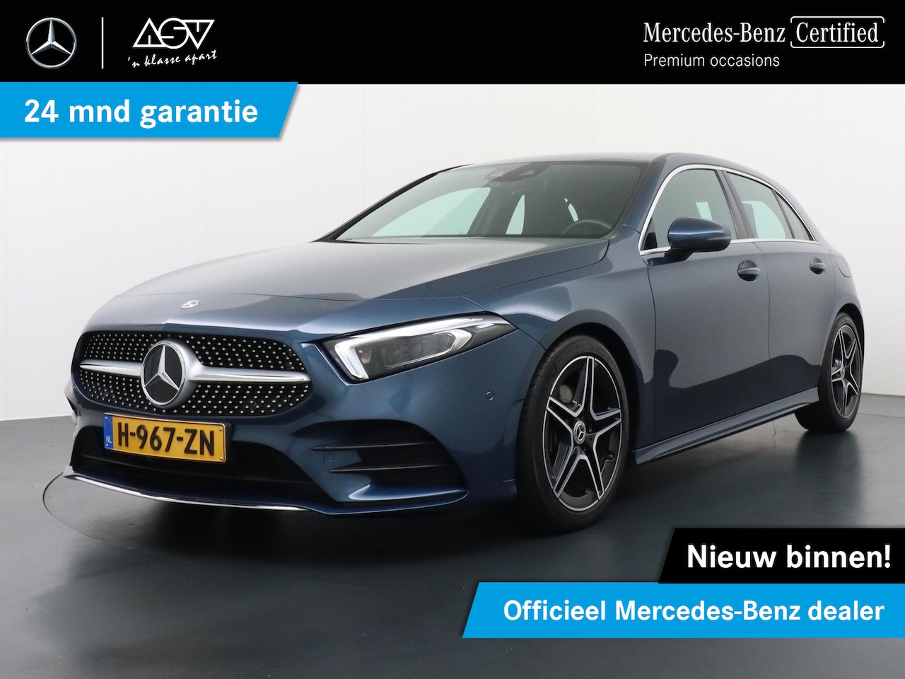 Mercedes-Benz A-klasse - 200 AMG Business Solution | Sfeerverlichting | Lederen Bekleding | Achteruitrij Camera | A - AutoWereld.nl