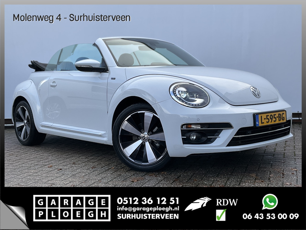 Volkswagen Beetle Cabriolet - 1.2 TSI Autom Stoelverw Xenon Navi Camera Design BlueMotion Automaat - AutoWereld.nl