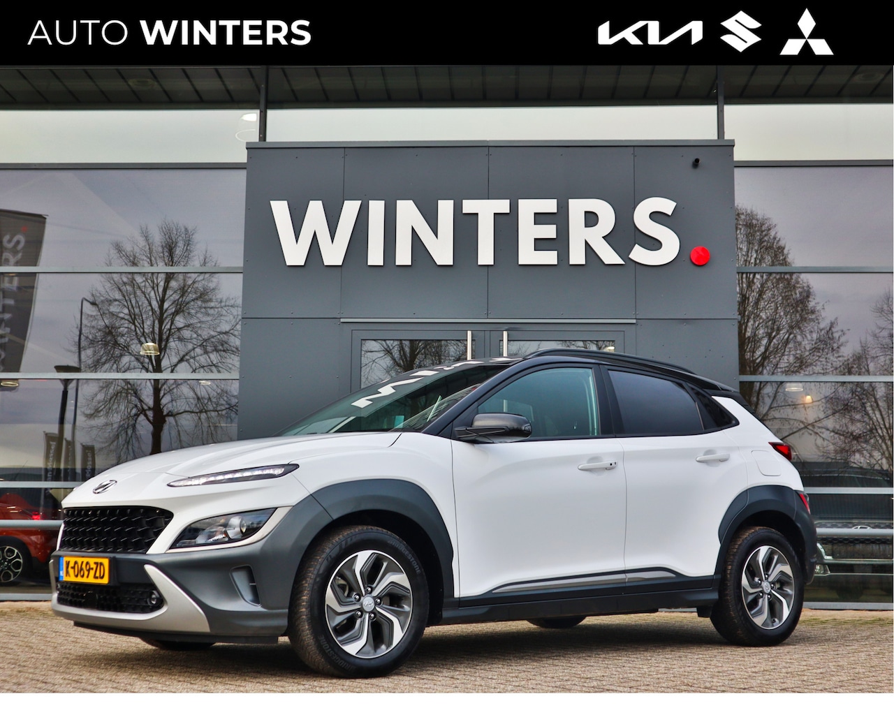 Hyundai Kona - 1.6 GDI HEV Comfort Smart Navi+Clima+Camera+PDC - AutoWereld.nl