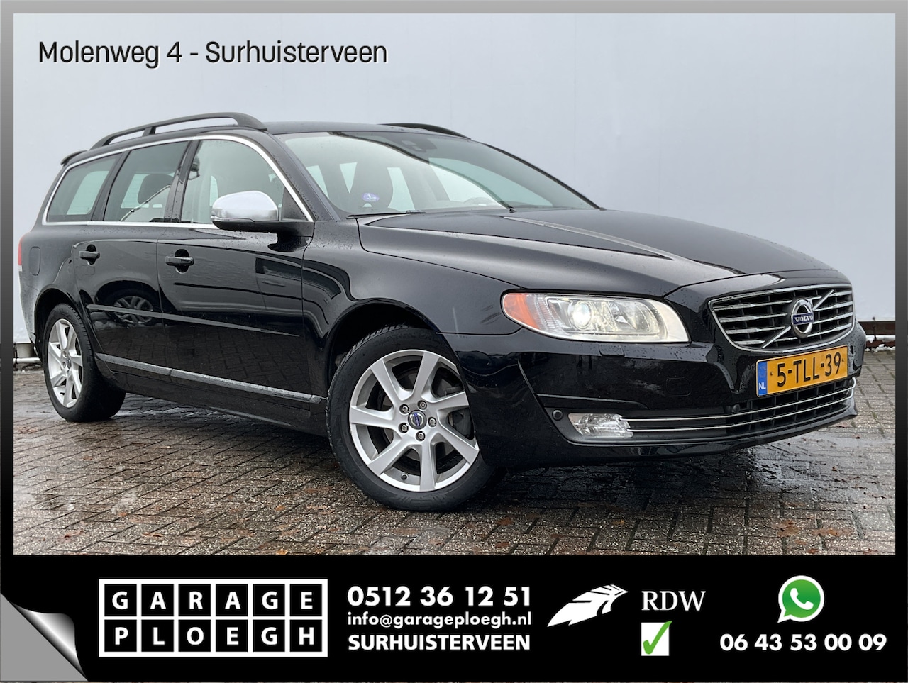 Volvo V70 - 1.6 T4 Nordic+ Dealer-OH Leer+Verw Xenon Nav Trekhaak - AutoWereld.nl