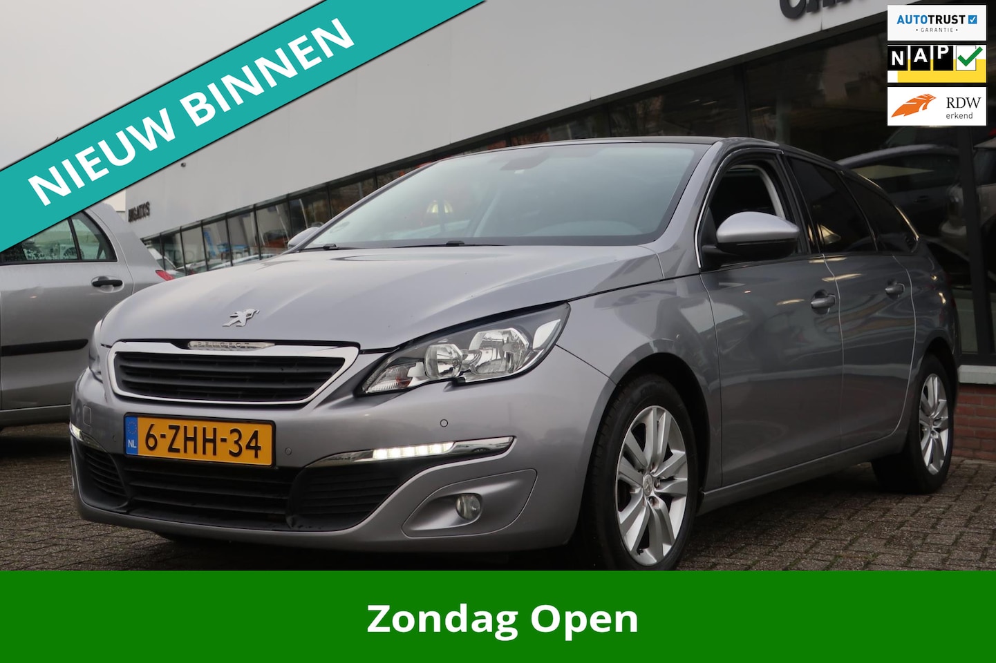 Peugeot 308 SW - 1.6 BlueHDI Blue Lease Limited 2e EIG_ PANO_CAM_PDC V+A. - AutoWereld.nl