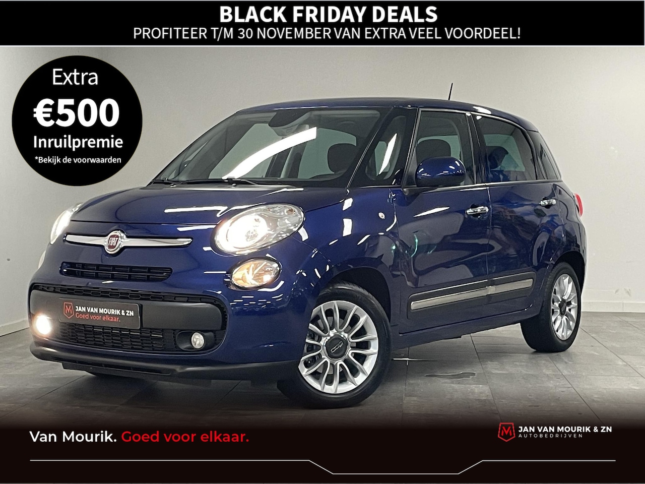 Fiat 500 L - 0.9 TwinAir Lounge CRUISE / PARKEERSENSOREN A / NAVIGATIE - AutoWereld.nl