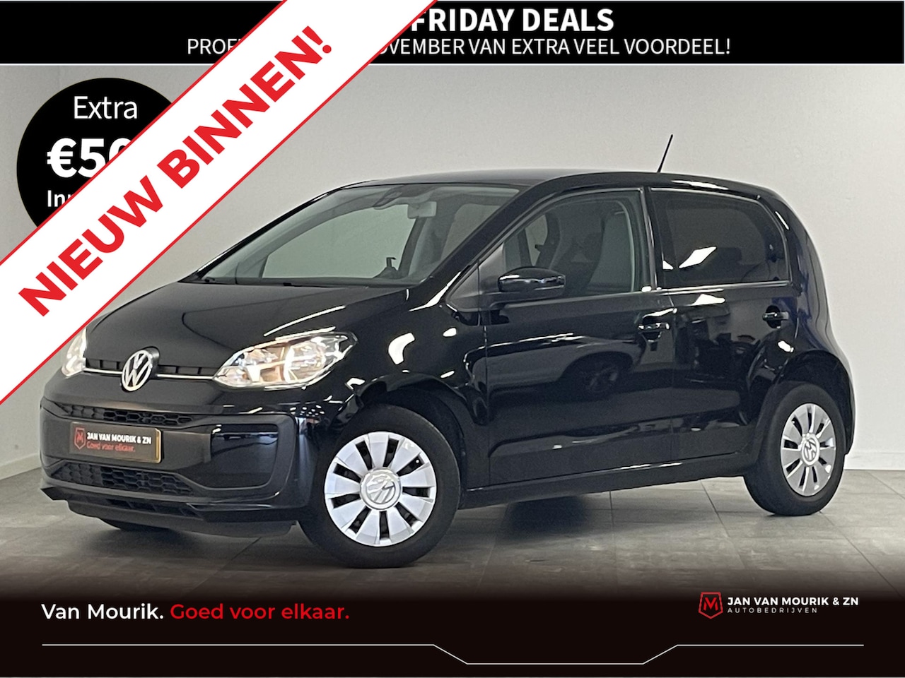 Volkswagen Up! - 1.0 BMT move up! CAMERA / AUTOMATISCHE VERLICHTING / AIRCO / ELEK. RAMEN V - AutoWereld.nl