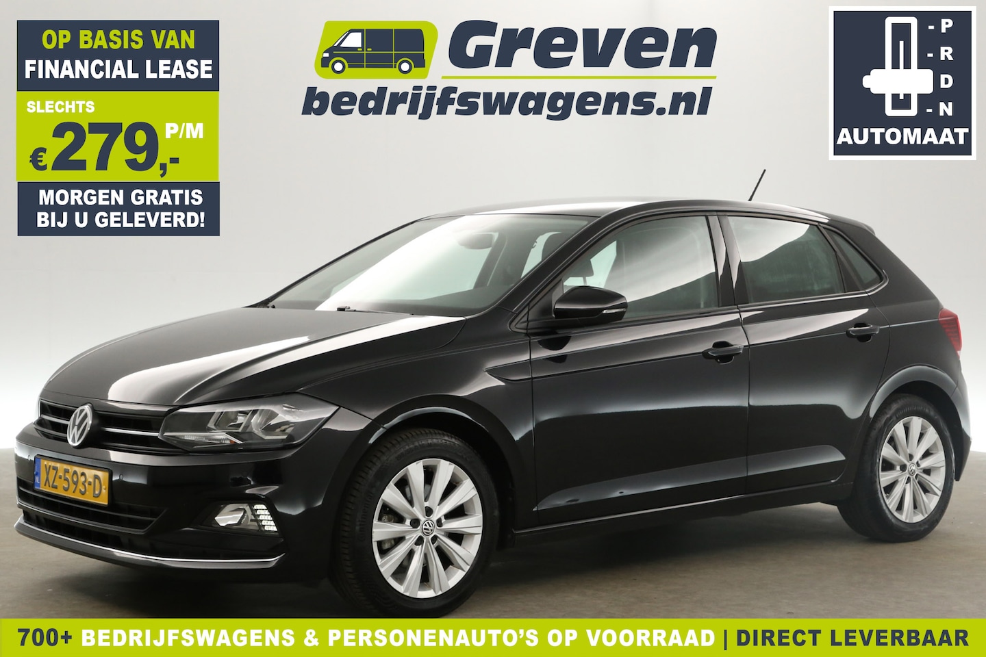 Volkswagen Polo - 1.0 TSI Highline 116PK Automaat Adaptive-Cruise Clima Camera Carplay LED 16"LMV Navi PDC S - AutoWereld.nl