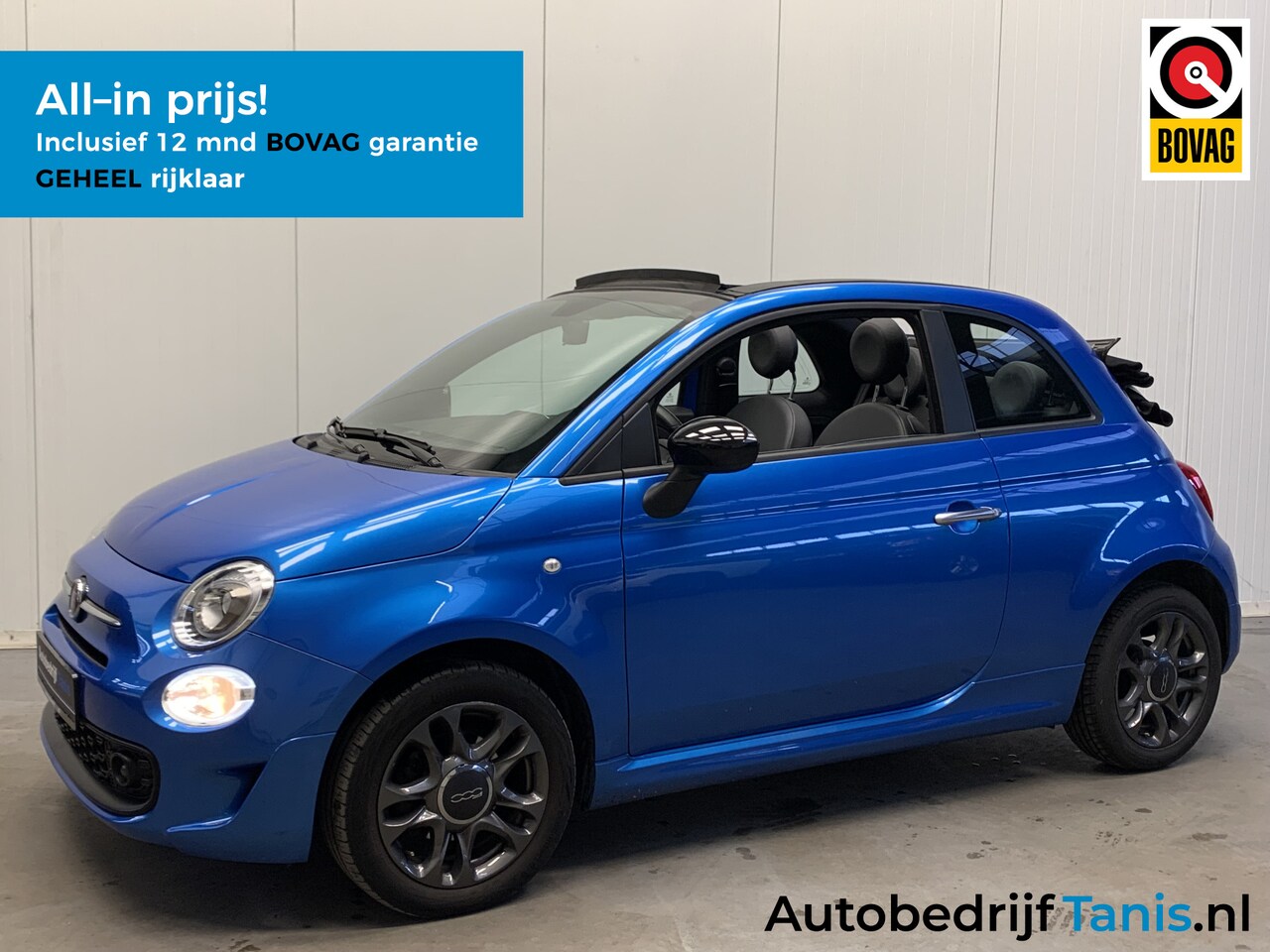 Fiat 500 C - 1.0 Hybrid Connect LEDER-NAVI by CARPLAY-ECC-LMV-PDC - AutoWereld.nl