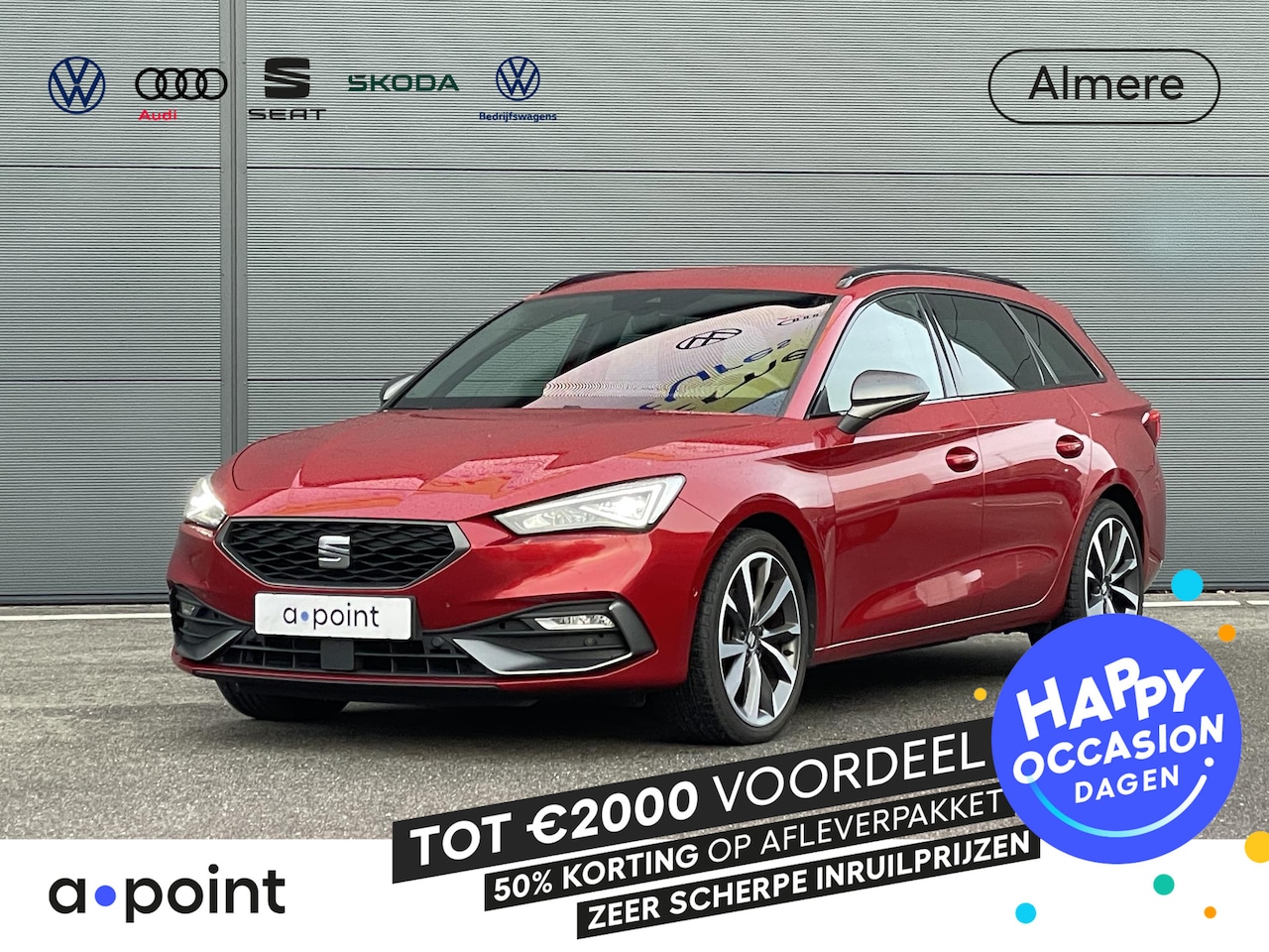 Seat Leon Sportstourer - 1.5 TSI FR Launch Edition 150PK | Winterpakket | Achteruitrijcamera | Carplay | Elektrisch - AutoWereld.nl