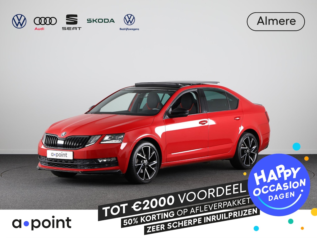 Skoda Octavia - 1.0 TSI Greentech Sport Business 115pk | Panoramadak | Navigatie | Trekhaak | Parkeersenso - AutoWereld.nl