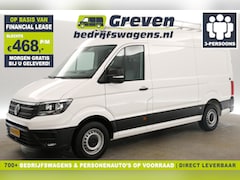 Volkswagen Crafter - 30 2.0 TDI L3H3 140PK Airco Camera Cruise Carplay Imperiaal Ladder 3 Persoons Leder Trekha