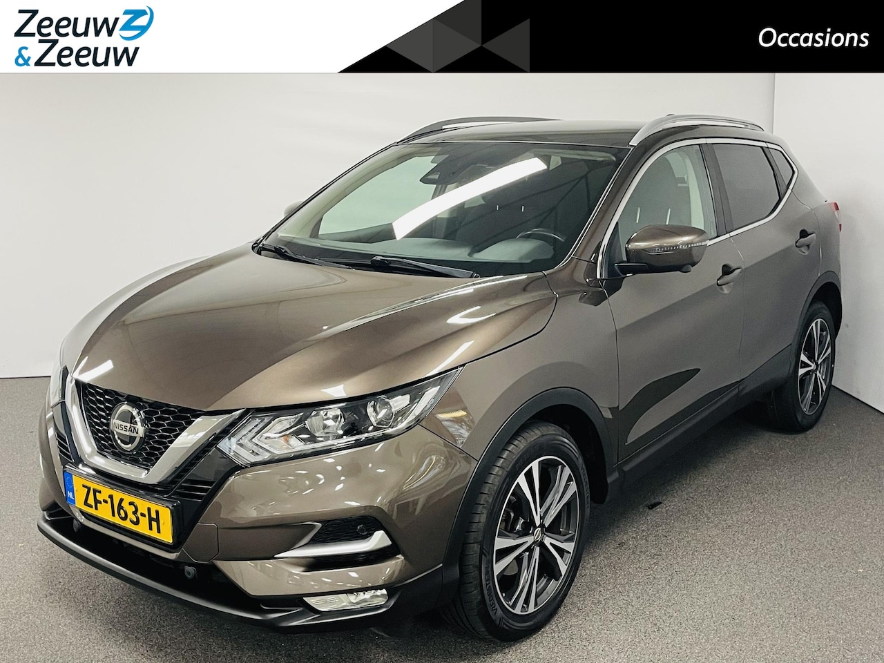 Nissan Qashqai - 1.3 DIG-T N-Connecta AUTOMAAT Airco navi 360camera panoramadak cruise controle zeer mooie - AutoWereld.nl