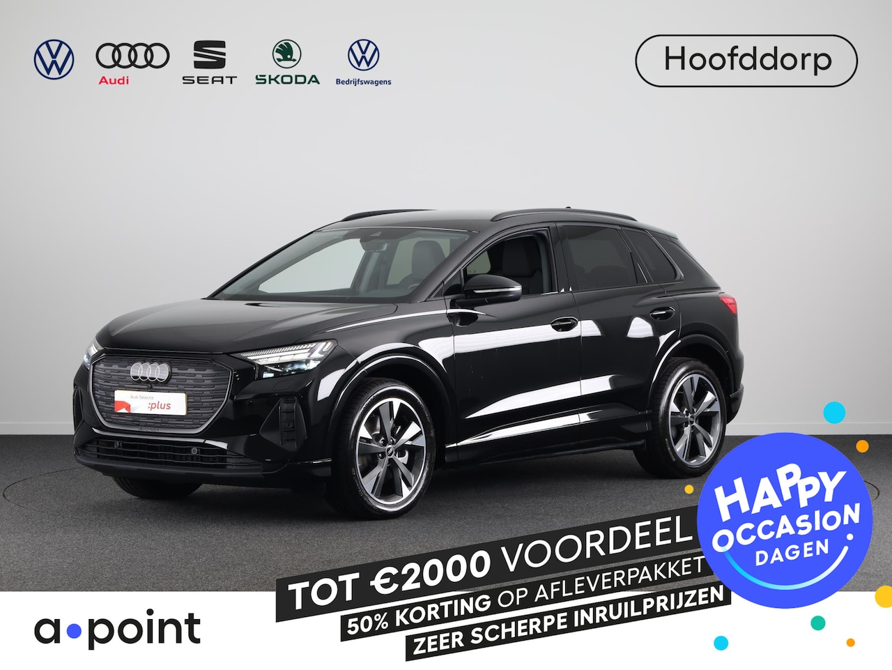 Audi Q4 e-tron - 45 Advanced edition 82 kWh 286pk | Comfortpakket |  20 inch lichtmetalen velgen | Sportsto - AutoWereld.nl