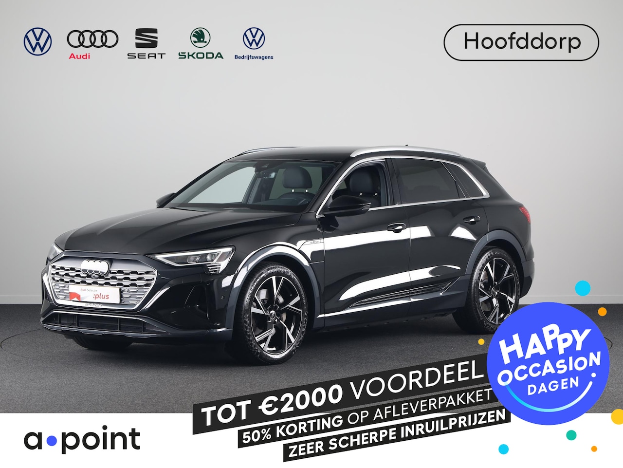 Audi Q8 e-tron - 55 quattro Edition 115 kWh 408pk | Trekhaak | 21 inch Lichtmetalen velgen | Stoelverwarmin - AutoWereld.nl