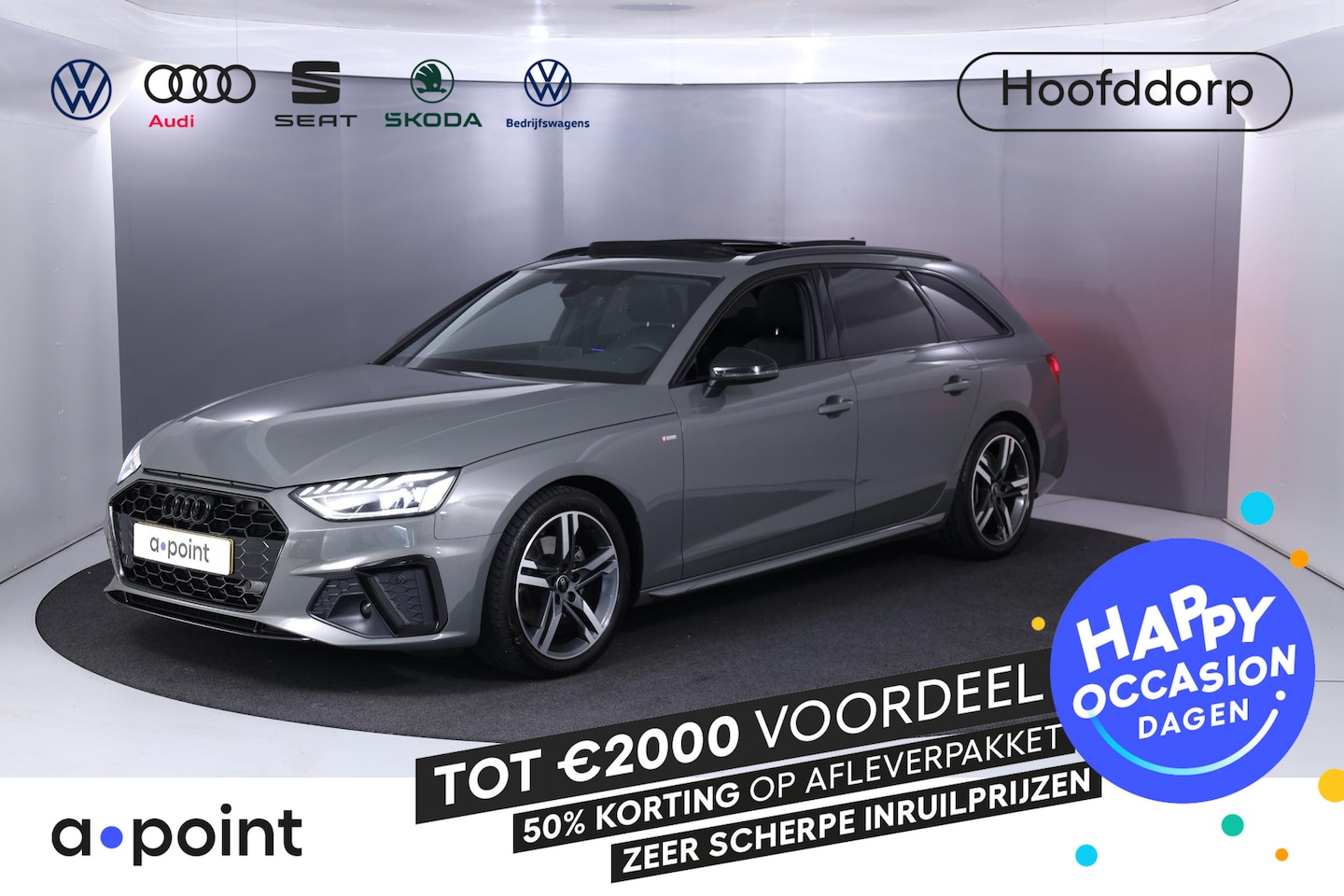 Audi A4 Avant - 35 TFSI S-Line Competition 150 pk S-tronic | Private lease vanaf € 855,- pm | Panoramadak - AutoWereld.nl