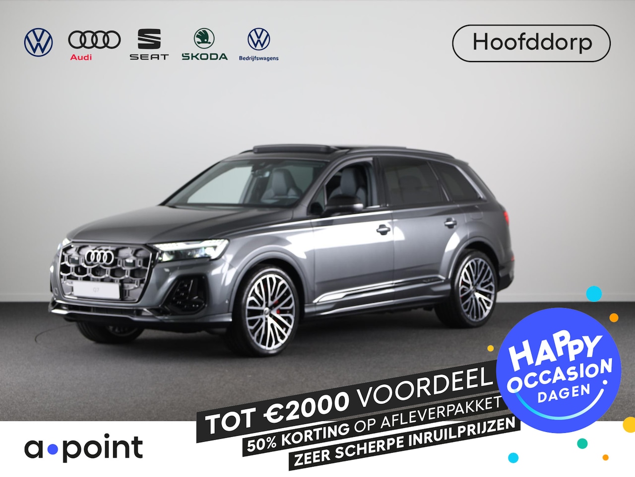 Audi Q7 - 60 TFSI e quattro Pro Line S-Line Competition 490 pk  Panoramadak | Elektr. trekhaak | Las - AutoWereld.nl