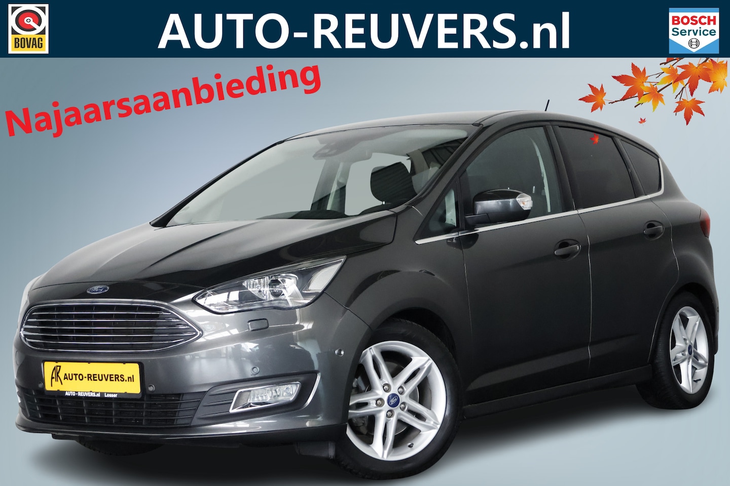 Ford C-Max - 1.5 Titanium / LED / Aut / Navi / Cam / Trekhaak - AutoWereld.nl