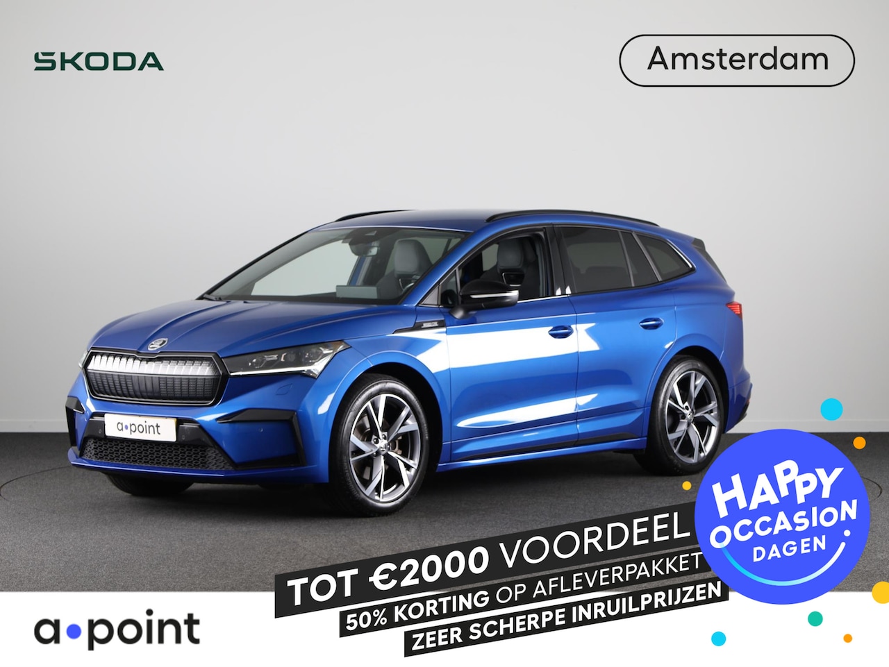 Skoda Enyaq iV - 80 Sportline 204 pk | Elek. bestuurderstoel | Led Matrix | | Adaptieve cruise control | St - AutoWereld.nl