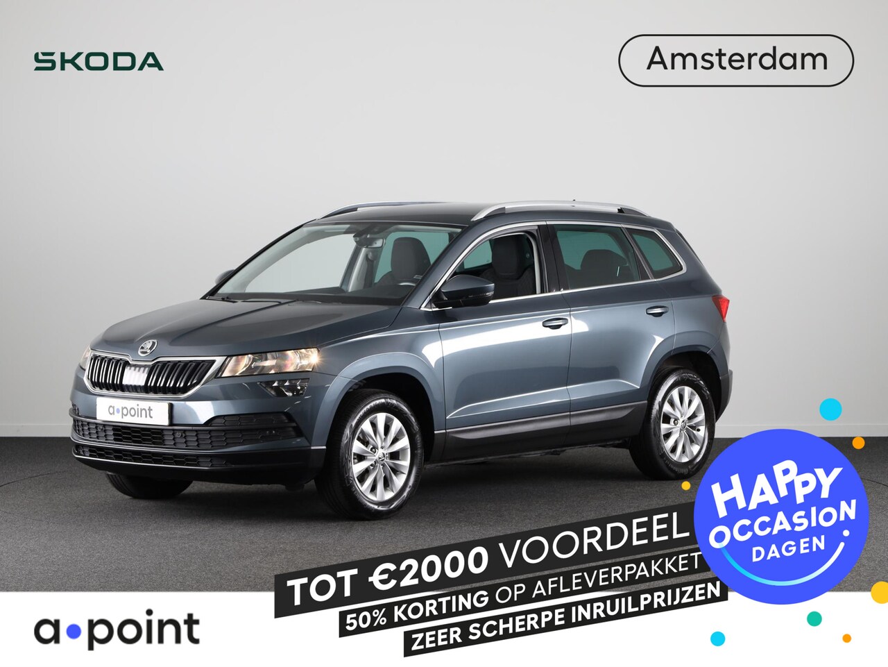 Skoda Karoq - 1.0 TSI Clever Edition Navigatie | Smartlink | Parkeersensoren | Climatronic | Lichtmetale - AutoWereld.nl