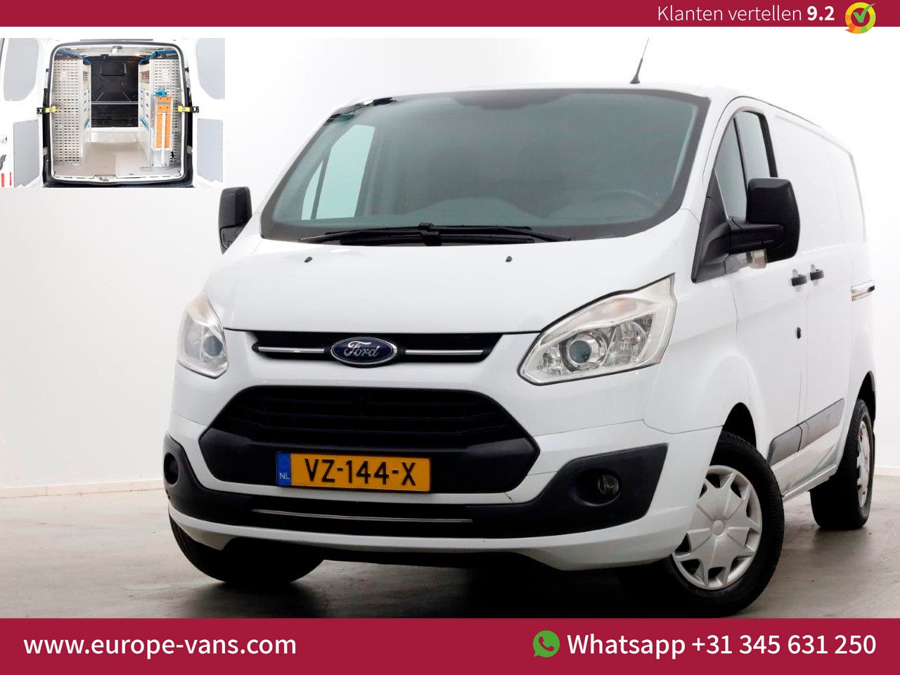 Ford Transit Custom - 2.0 TDCI E6 L1H1 Trend 2x Schuifdeur/Inrichting 10-2016 - AutoWereld.nl