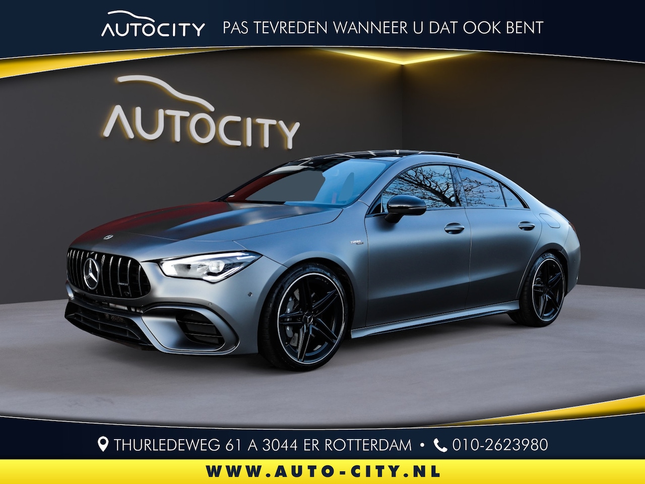 Mercedes-Benz CLA-Klasse - AMG 45 4MATIC+ Pano l Magno Grey l - AutoWereld.nl