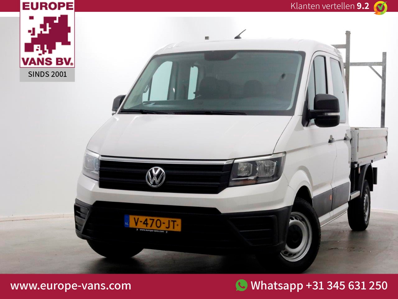 Volkswagen Crafter - 35 2.0 TDI 140pk L3 D.C. Open laadbak Trekhaak 3000kg 11-2017 - AutoWereld.nl