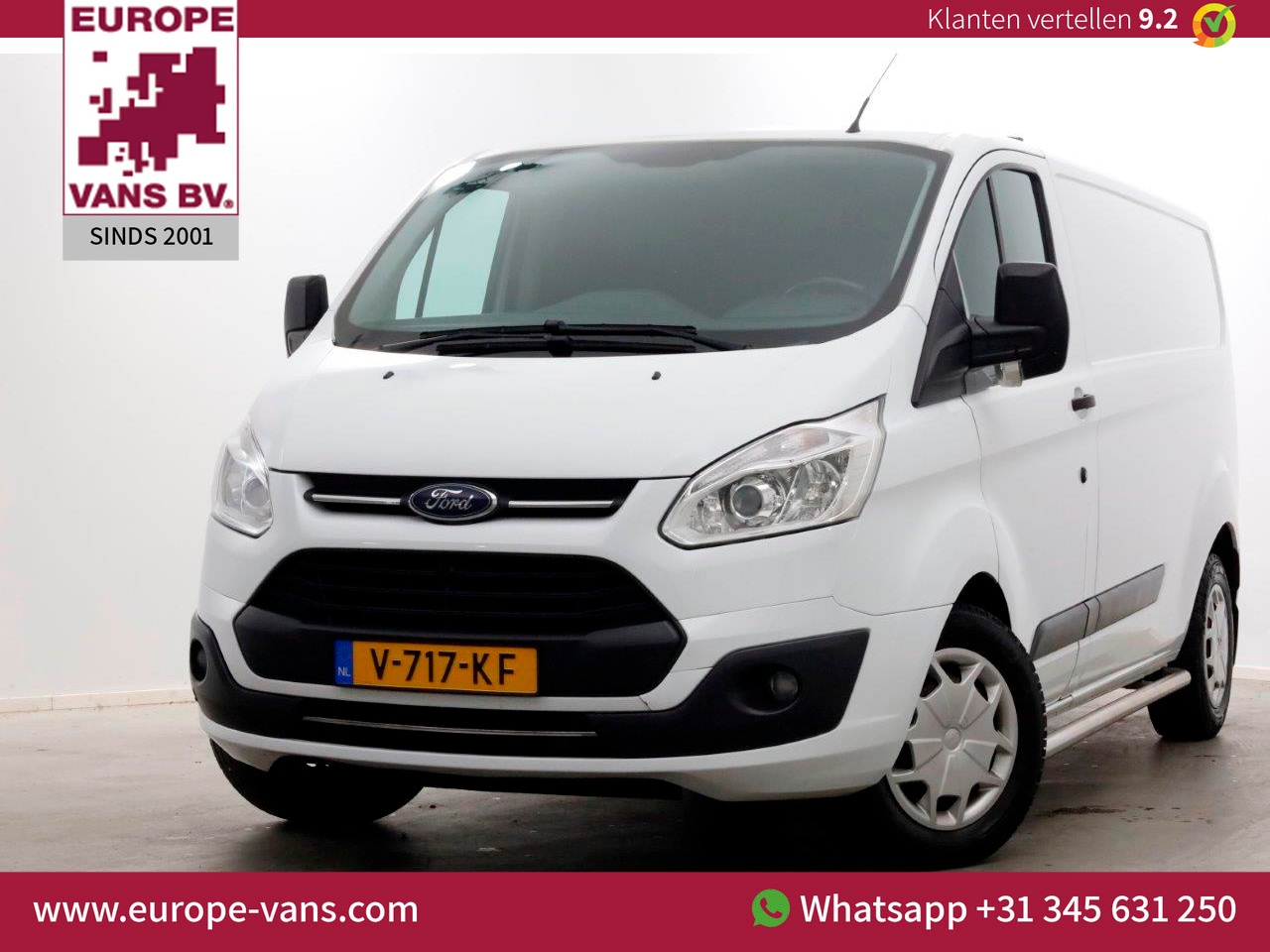 Ford Transit Custom - 2.0 TDCI 130pk E6 L2H1 Trend Airco/Inrichting Trekhaak 2800kg 11-2017 - AutoWereld.nl