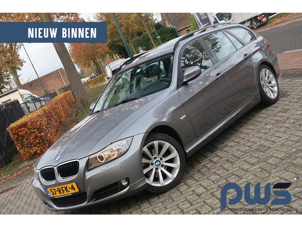 BMW 3-serie Touring - 318i High Executive Leer / Navi / Clima / Panodak / Automaat / Cruise / Afn. Haak - AutoWereld.nl