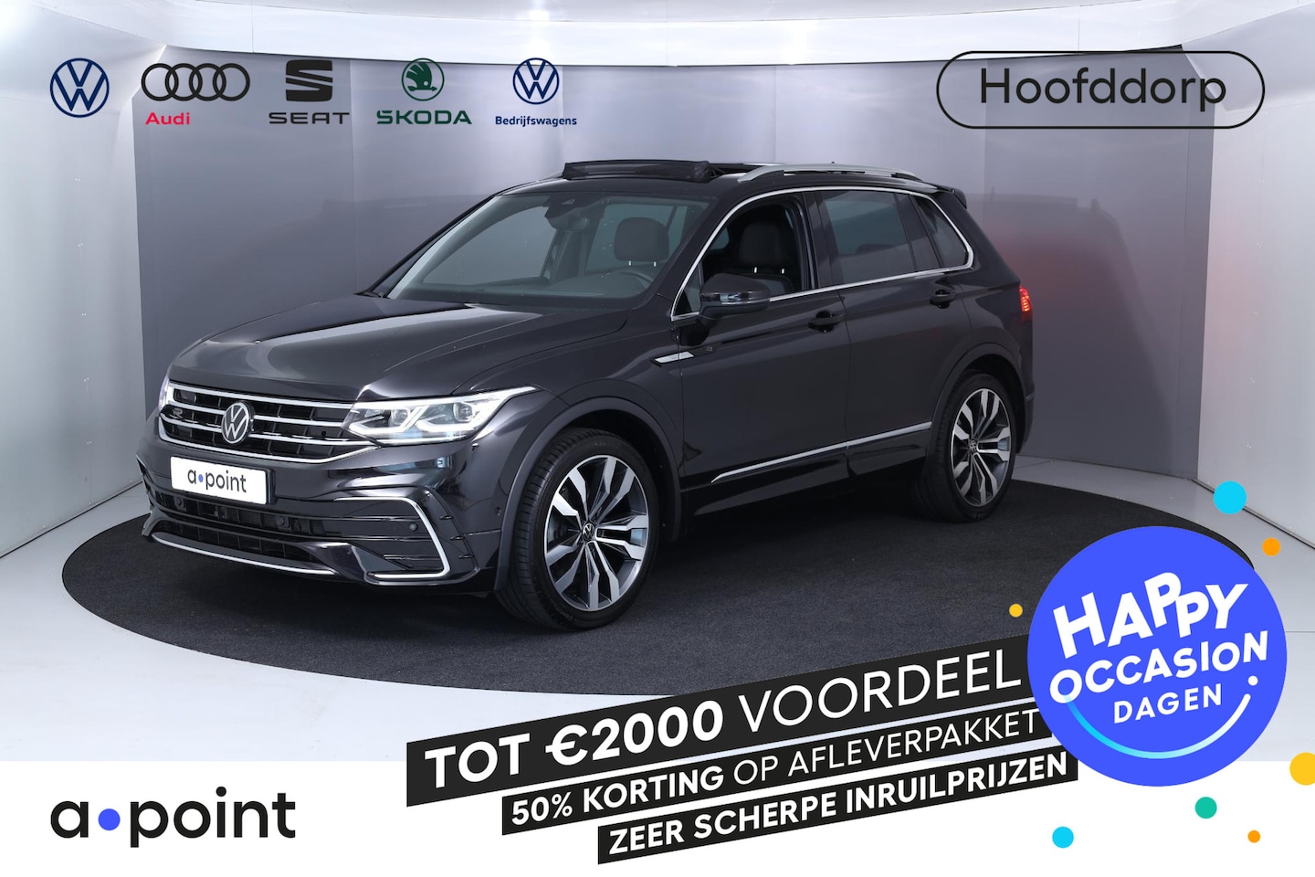 Volkswagen Tiguan - 1.5 TSI R-Line Business 150PK DSG | Private lease vanaf €793,- pm| Panoramadak | trekhaak| - AutoWereld.nl