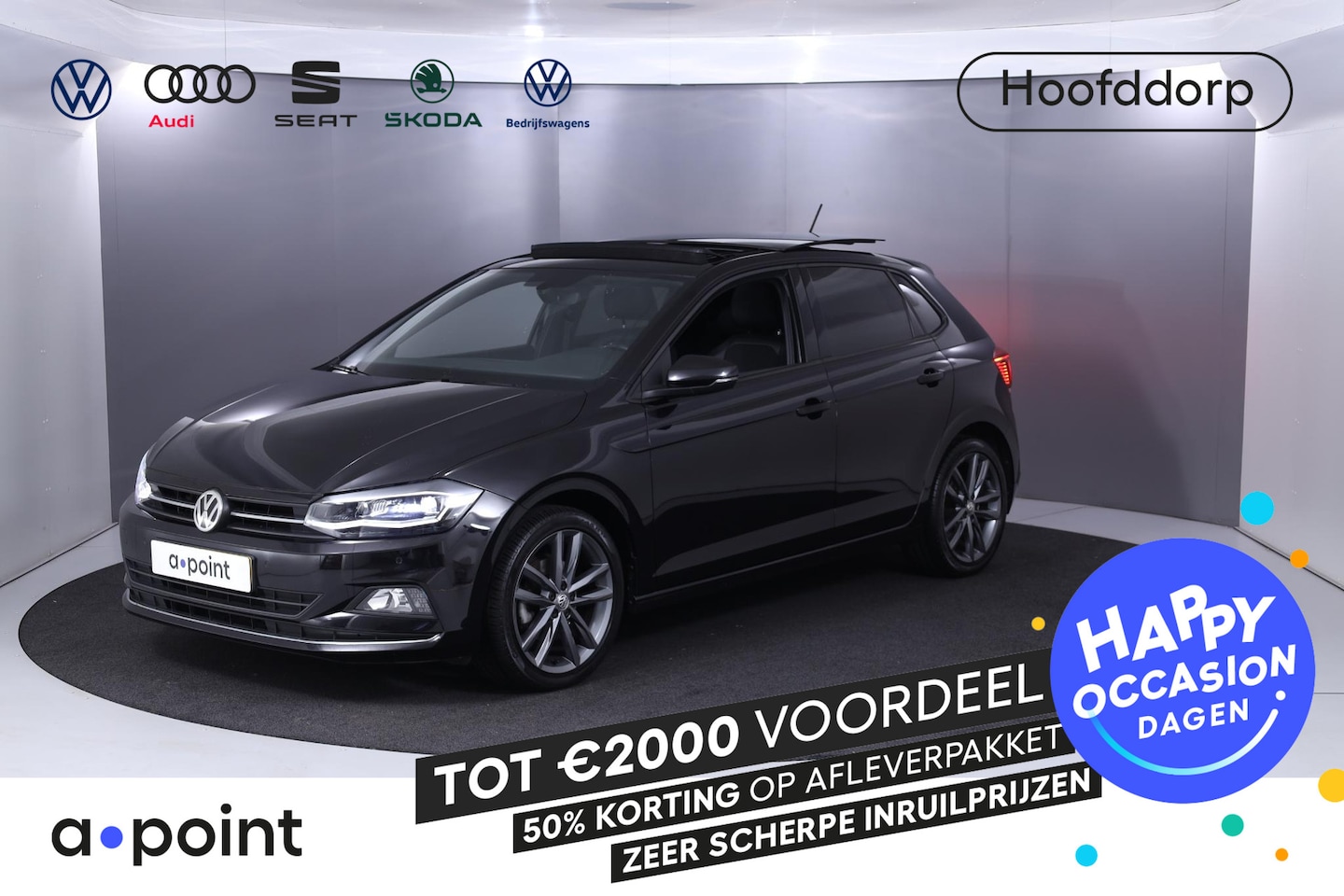 Volkswagen Polo - 1.0 TSI Highline 115 pk | Navigatie | Panoramadak | Parkeersensoren | Adaptieve cruise con - AutoWereld.nl