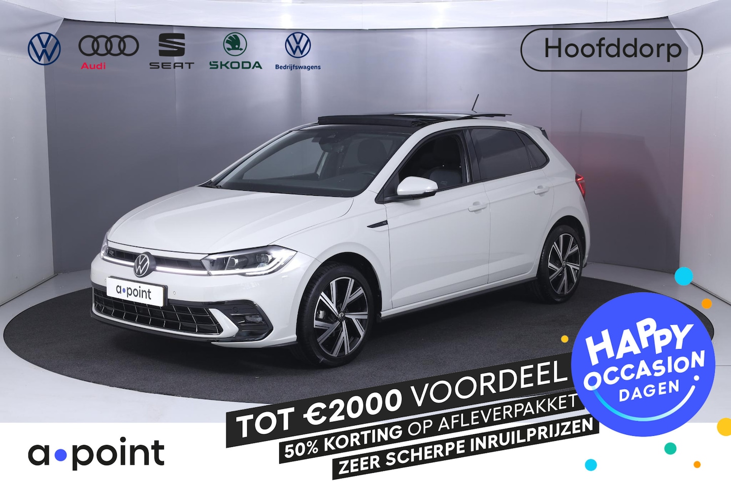 Volkswagen Polo - 1.0 TSI R-Line 95 pk | Verlengde garantie | Navigatie | Panoramadak | Parkeersensoren | Ma - AutoWereld.nl