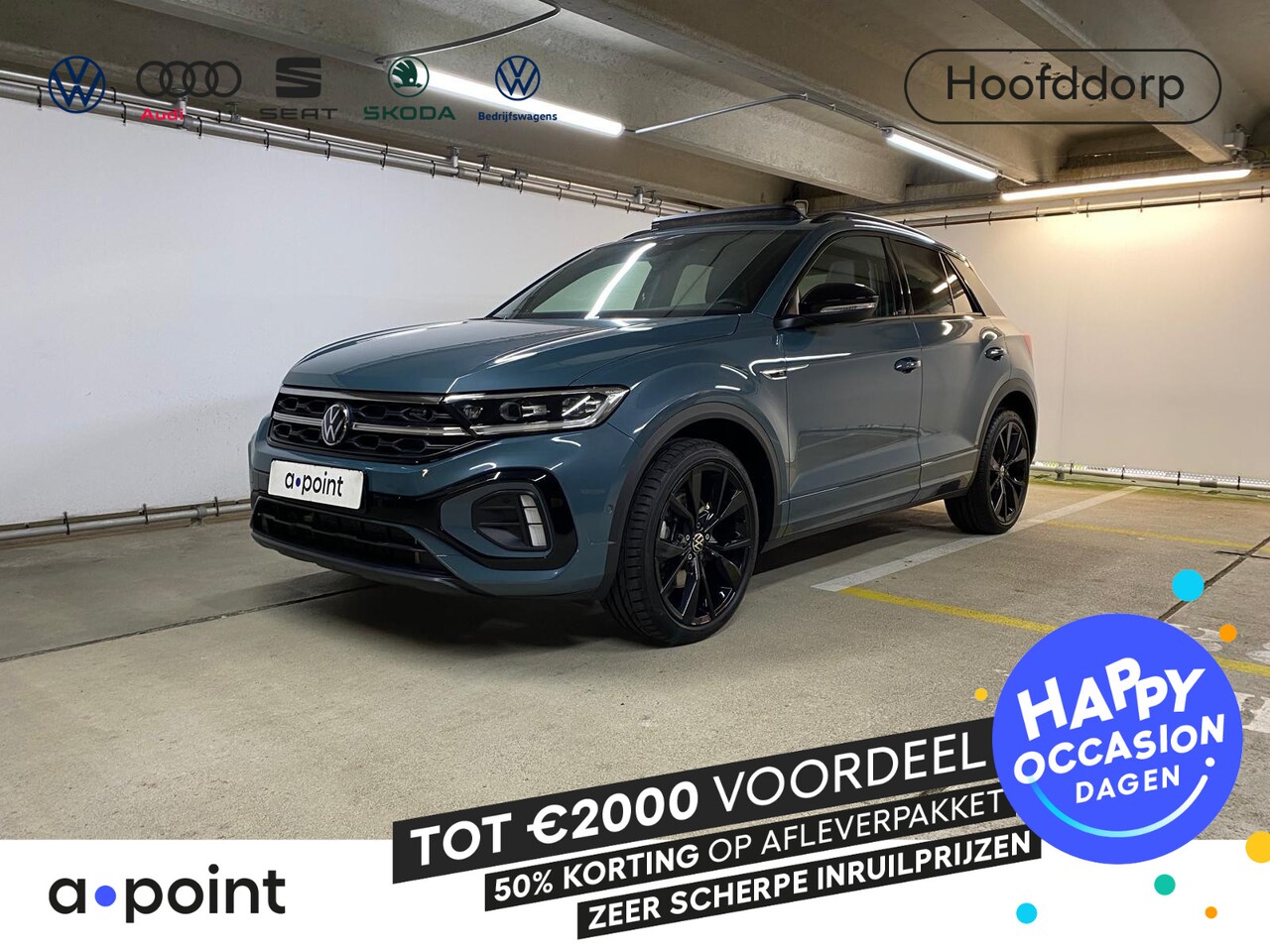 Volkswagen T-Roc - 1.5 TSI R-Line 150 pk Automaat (DSG) | Navigatie | Panoramadak | Parkeersensoren (Park ass - AutoWereld.nl