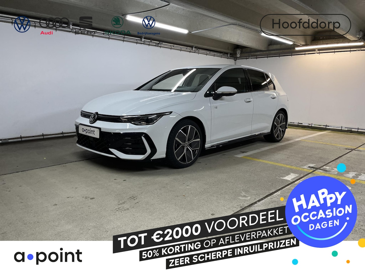 Volkswagen Golf - 1.5 eTSI R-Line Edition 150 pk Automaat (DSG) NW TYPE | Navigatie | Parkeersensoren | Acht - AutoWereld.nl