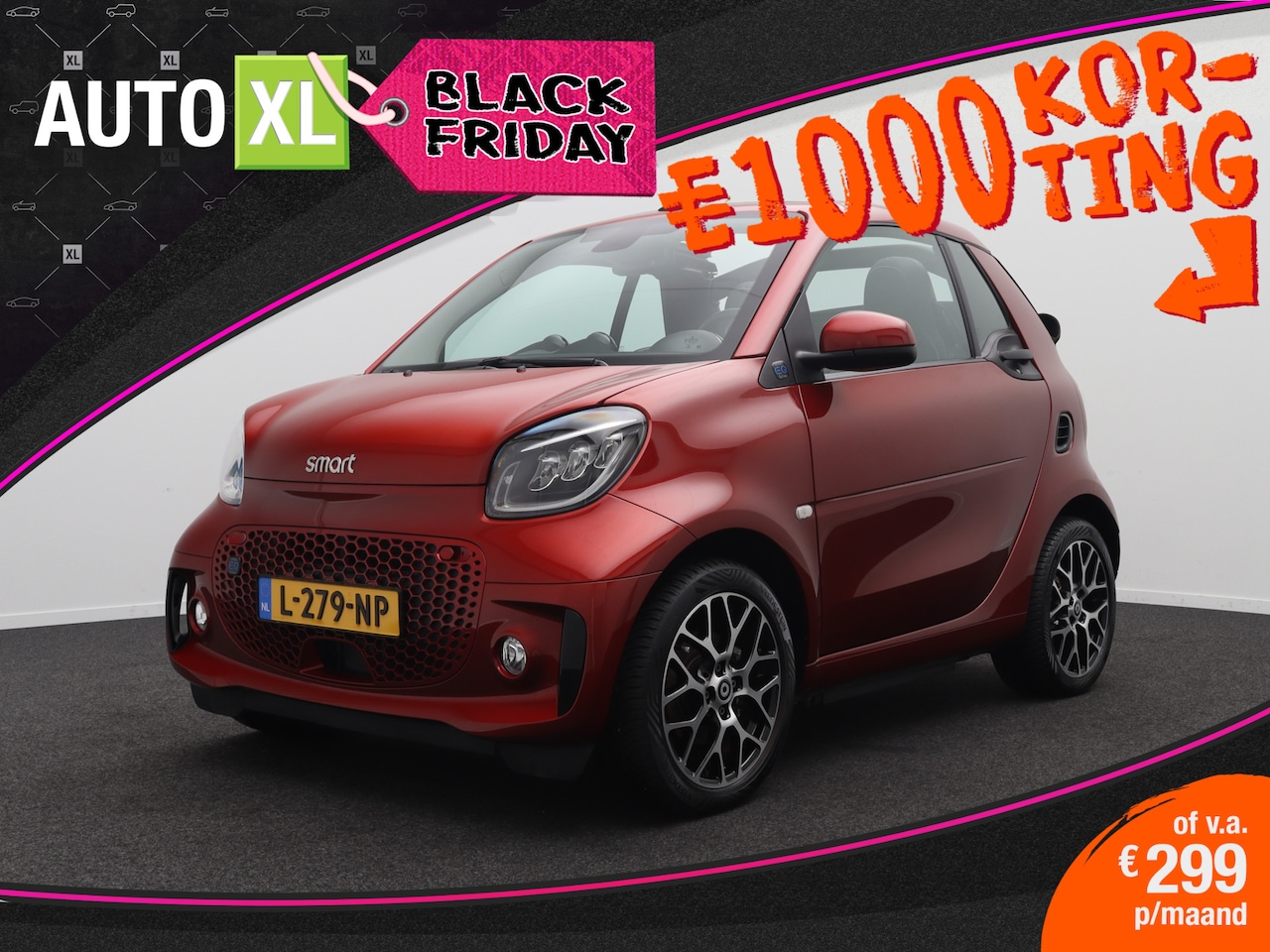 Smart Fortwo cabrio - EQ Comfort+ Camera Carplay Leder Stoelverwarming 1 lt - AutoWereld.nl