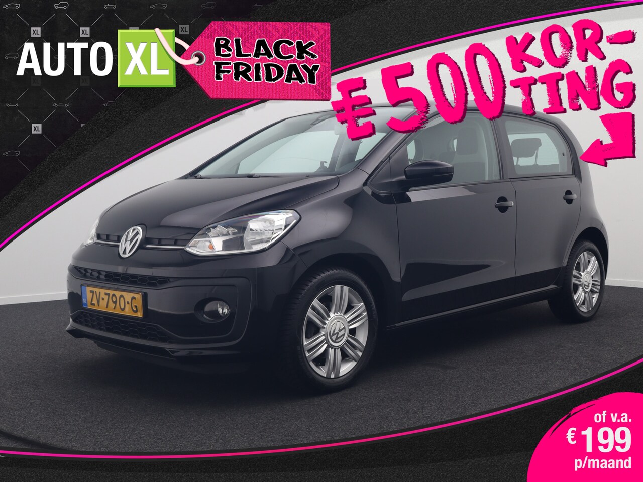 Volkswagen Up! - 1.0 High up! Sport Sportstoelen Cruise LMV 15' Park. sens LED      0.5 - AutoWereld.nl