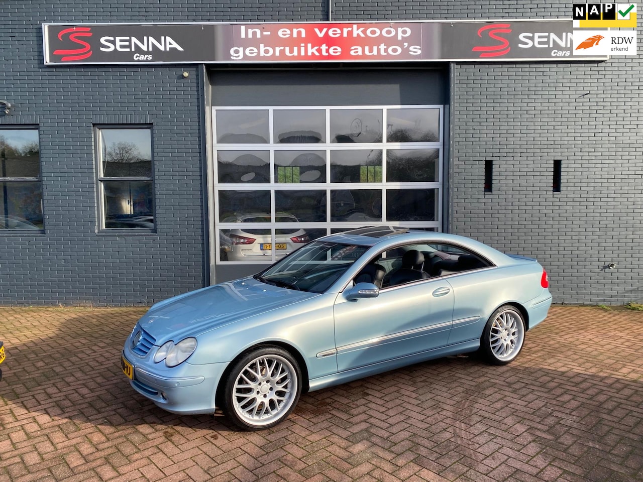 Mercedes-Benz CLK-klasse Coupé - 200 Kompr - Aut - 19 inch - Leer - Navi - Schuifdak - AutoWereld.nl