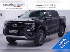 Ford Ranger - 2.0 TDCi 205 pk Wildtrack Aut. 2-Zits Navi, LED Leder Zwart, 360 Camera, Adapt. Cruise, 18