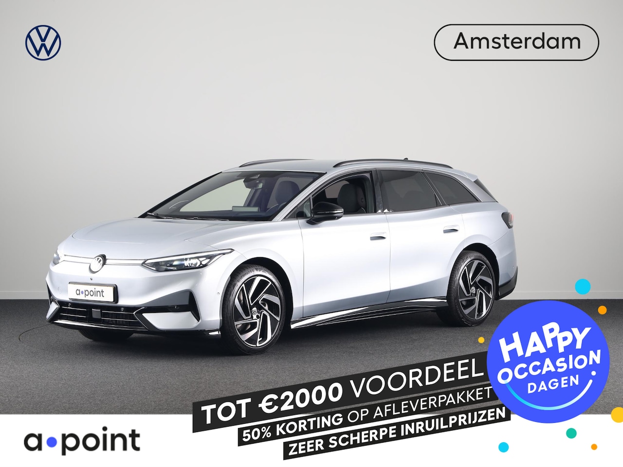 Volkswagen ID.7 Tourer - 1st Edition 77 kWh 286 PK | wegklapbare trekhaak | Camera | 20 Inch | Keyless entry - AutoWereld.nl