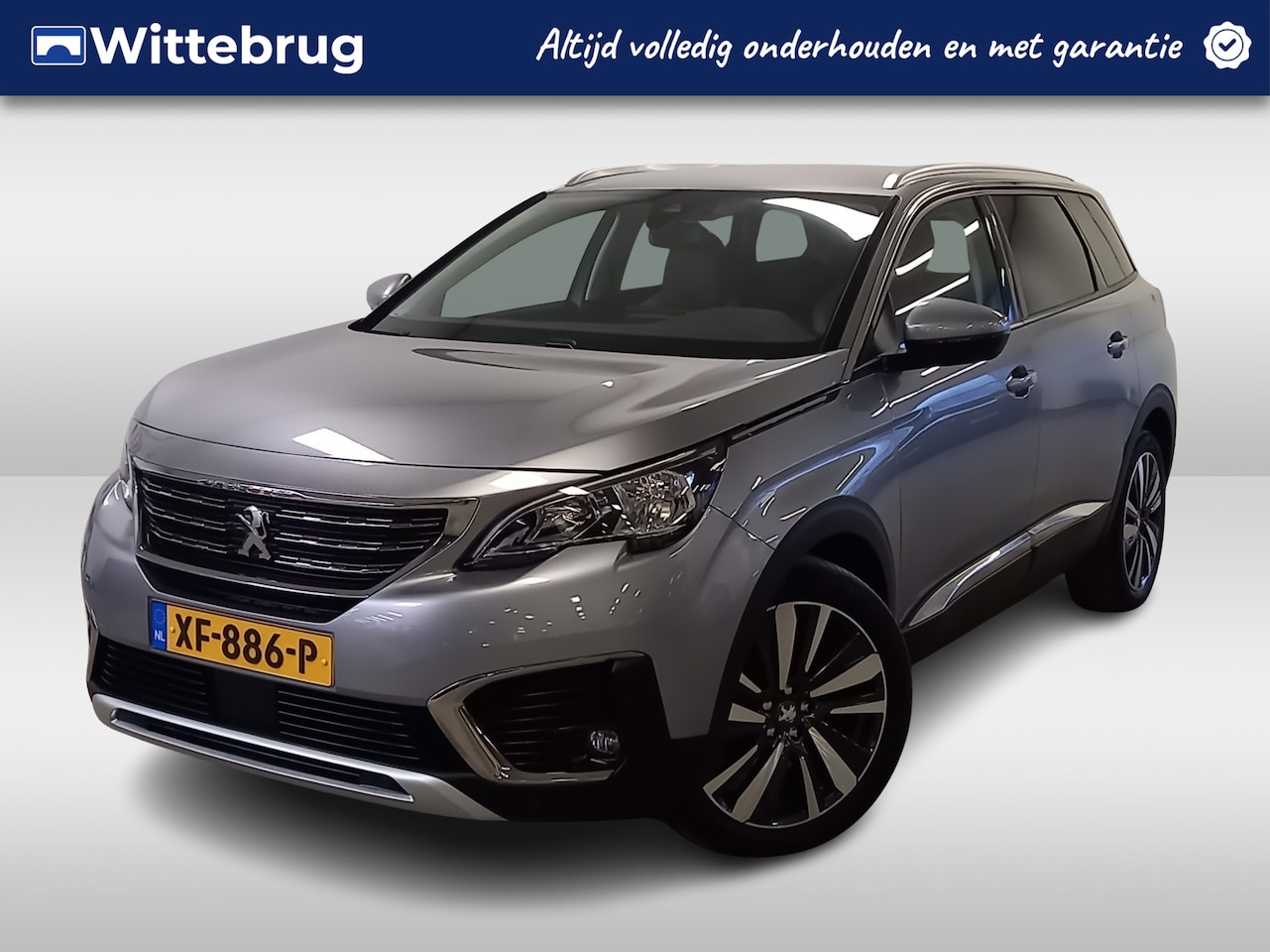 Peugeot 5008 - 1.2 PureTech Blue Lease Premium Sensoren, camera & luxe lederen bekleding!!! - AutoWereld.nl