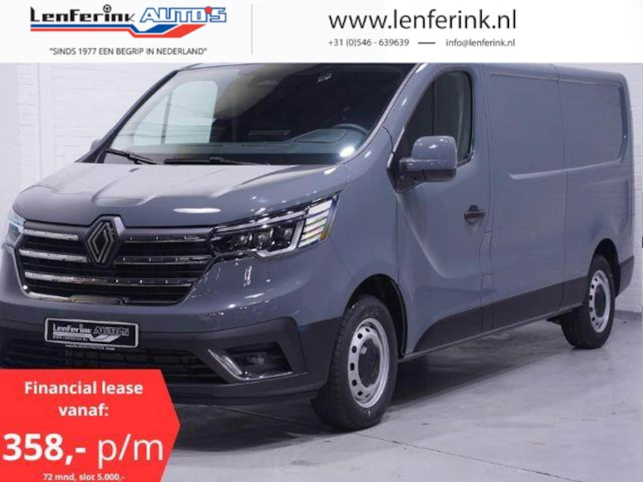 Renault Trafic - 2.0 Blue dCi 130 pk L2H1 Airco, Camera Cruise Control, LED Koplampen, Apple Carplay, Nieuw - AutoWereld.nl