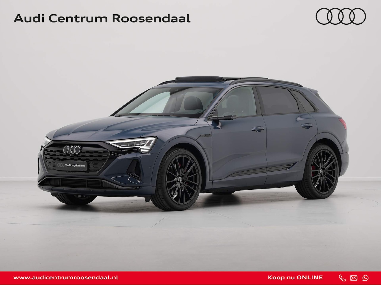 Audi Q8 e-tron - 50 Quattro Advanced Edition 95 kWh Actieradius 380km Panorama 360 Camera Trekhaak Memory 2 - AutoWereld.nl