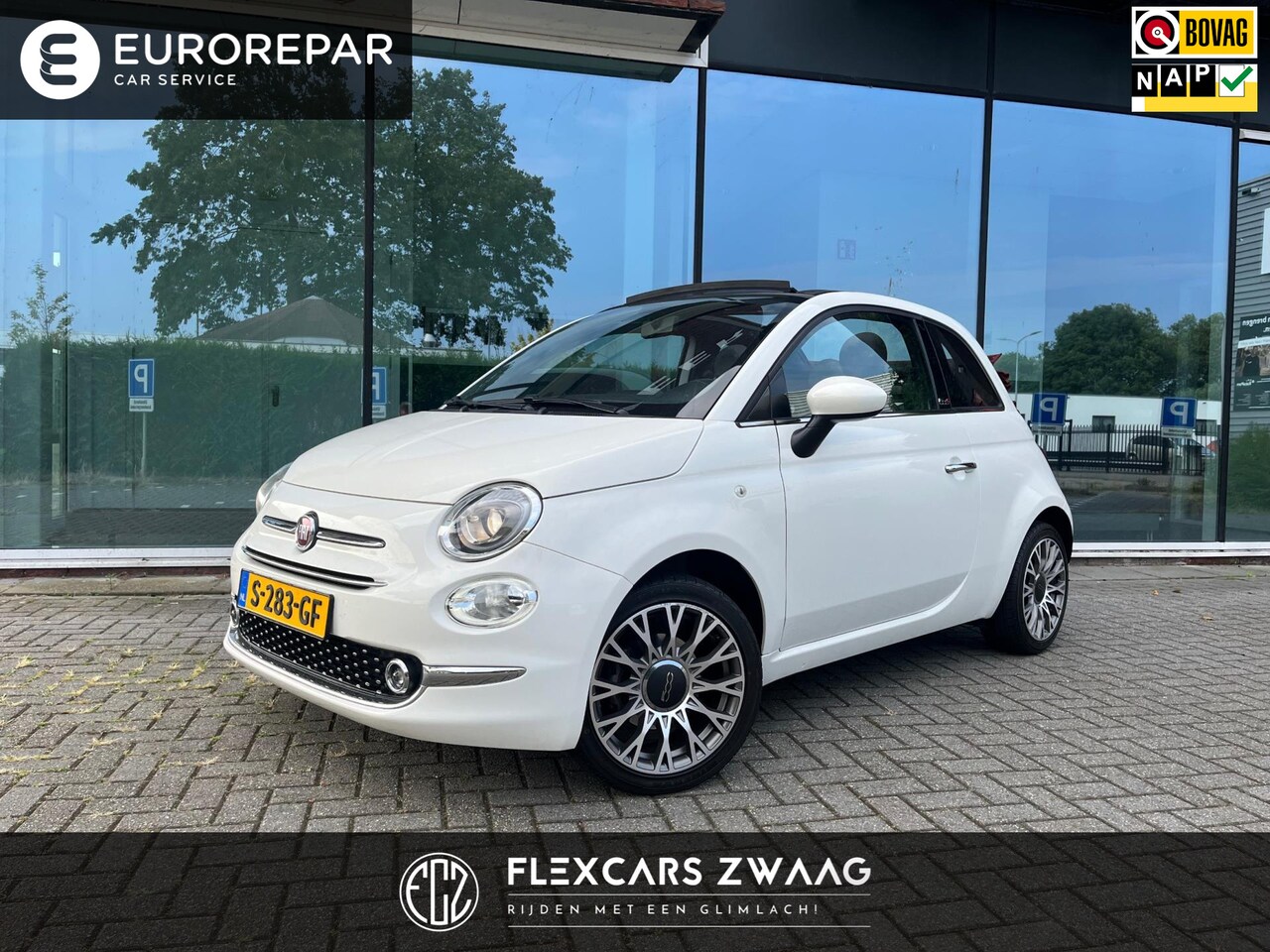 Fiat 500 C - 1.0 Hybrid Launch Edition - Navi - Parkeerhulp - Climate - Half Leder - AutoWereld.nl