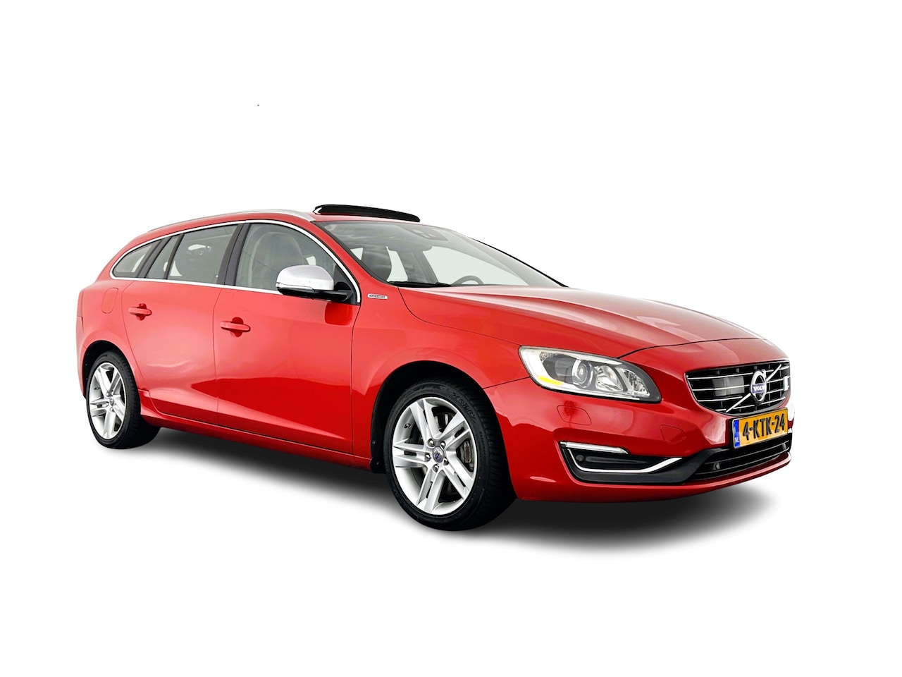 Volvo V60 - 2.4 D6 AWD Plug-In Hybrid Summum Aut. *PANO | ADAPTIVE-CRUISE | VOLLEDER | XENON | BLIS | - AutoWereld.nl