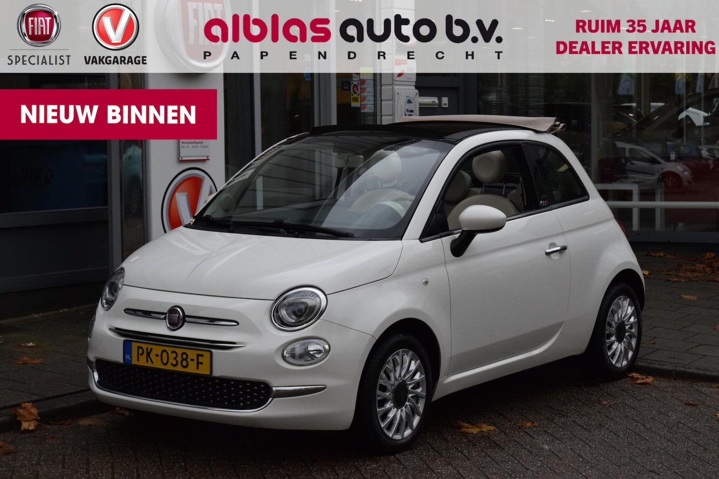 Fiat 500 C - 80pk Lounge|7" U-Connect|Nav|Cruise - AutoWereld.nl