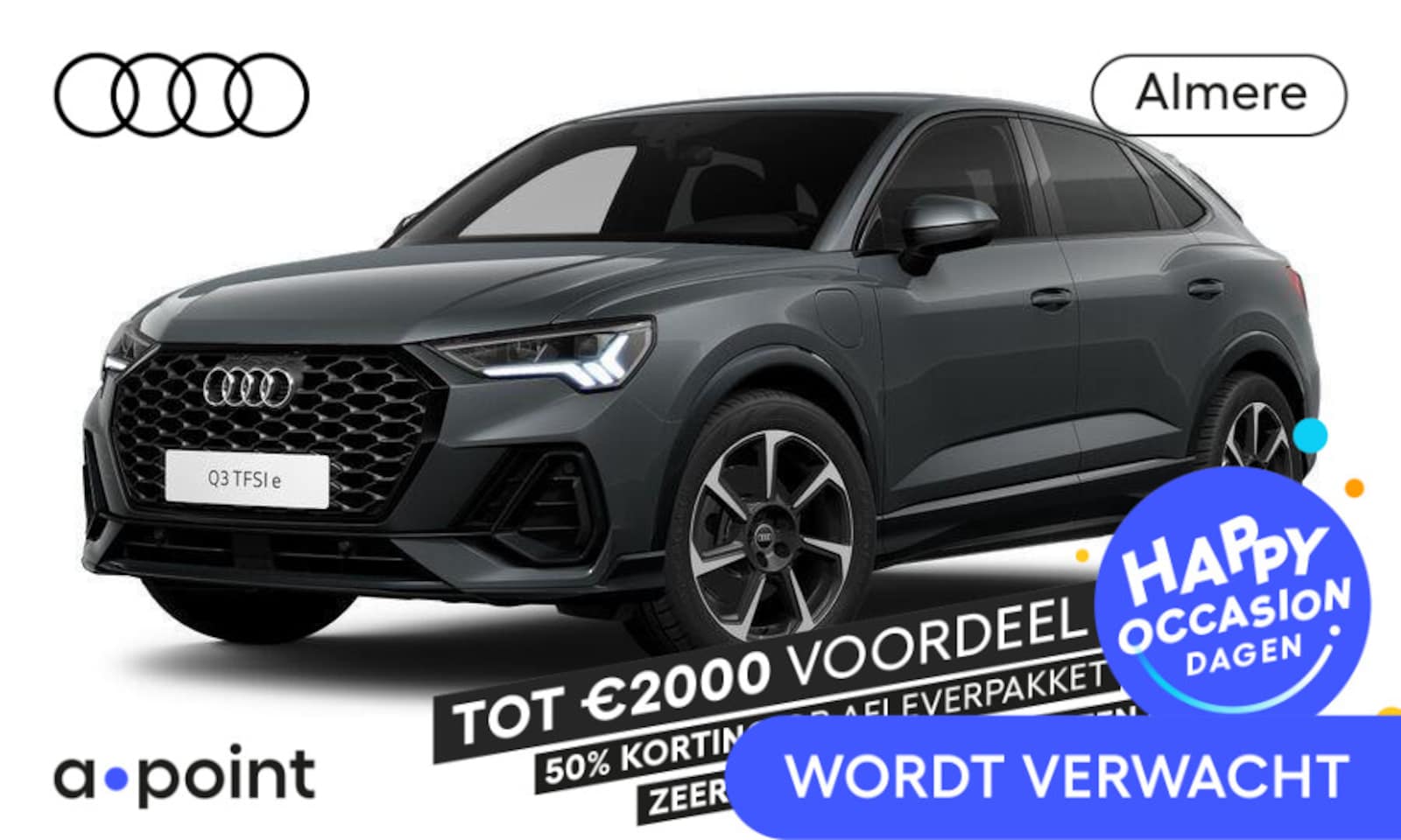 Audi Q3 Sportback - 45 TFSI e S Edition 245pk |  Plug in Hybrid | Komt half december binnen | Navigatie | Verl - AutoWereld.nl