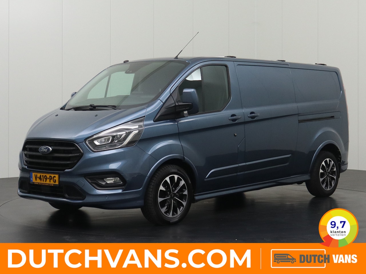 Ford Transit Custom - 2.0TDCI 170PK Automaat Lang Sport | 2xSchuifdeur | Navigatie | Camera | Trekhaak | Leder | - AutoWereld.nl