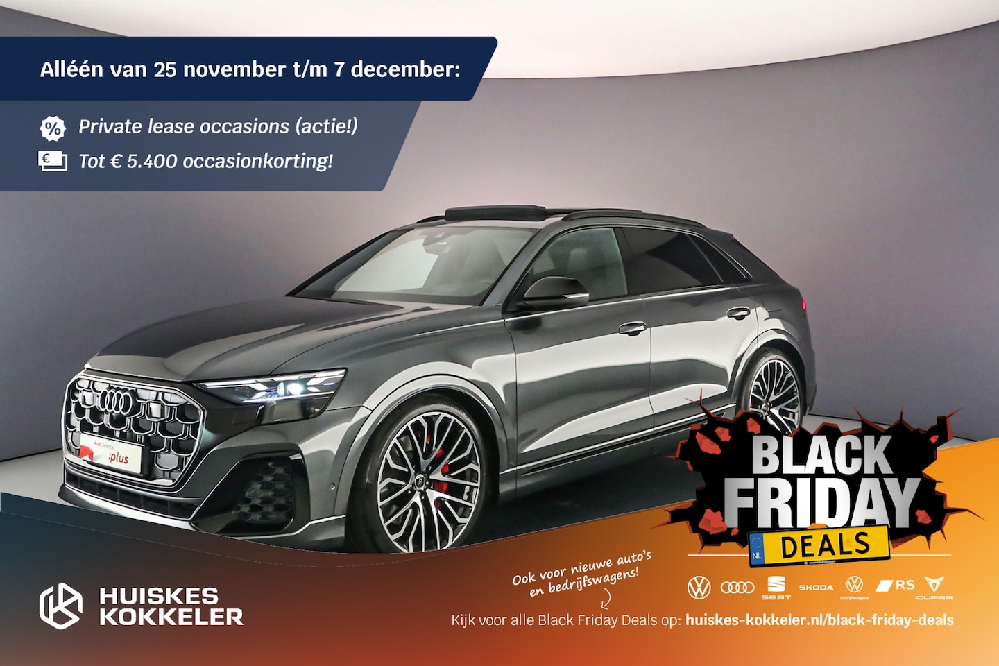 Audi Q8 - 60 TFSI e Pro Line S Comp. | Adv. Onderstel  B&O | 4-Wiel Besturing| Pano | Head Up | Trek - AutoWereld.nl