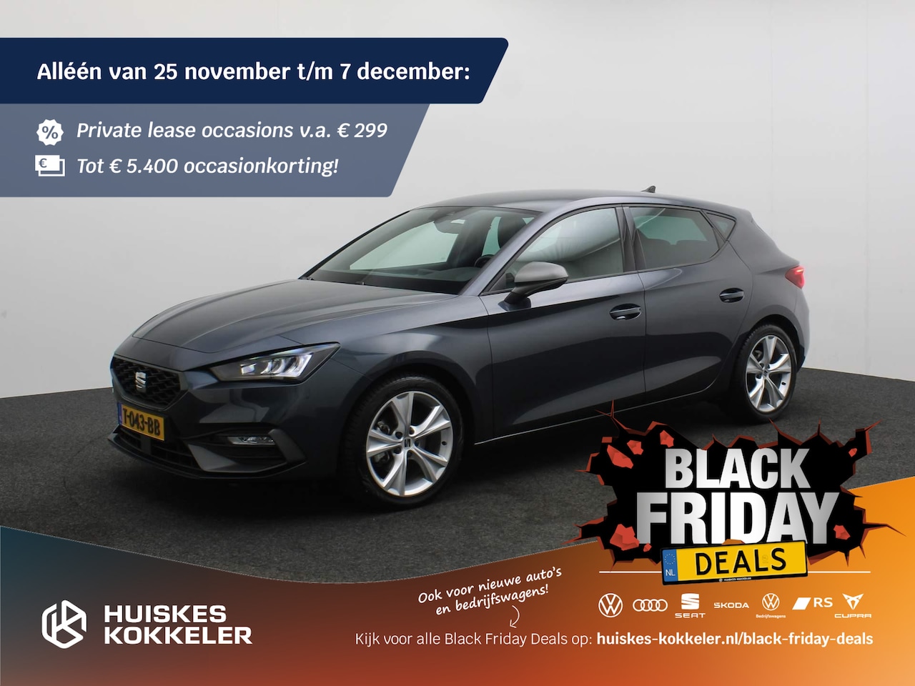 Seat Leon - FR 1.0 TSI 110pk Cruise control, Airco, LED verlichting, DAB, Parkeersensor achter, App co - AutoWereld.nl