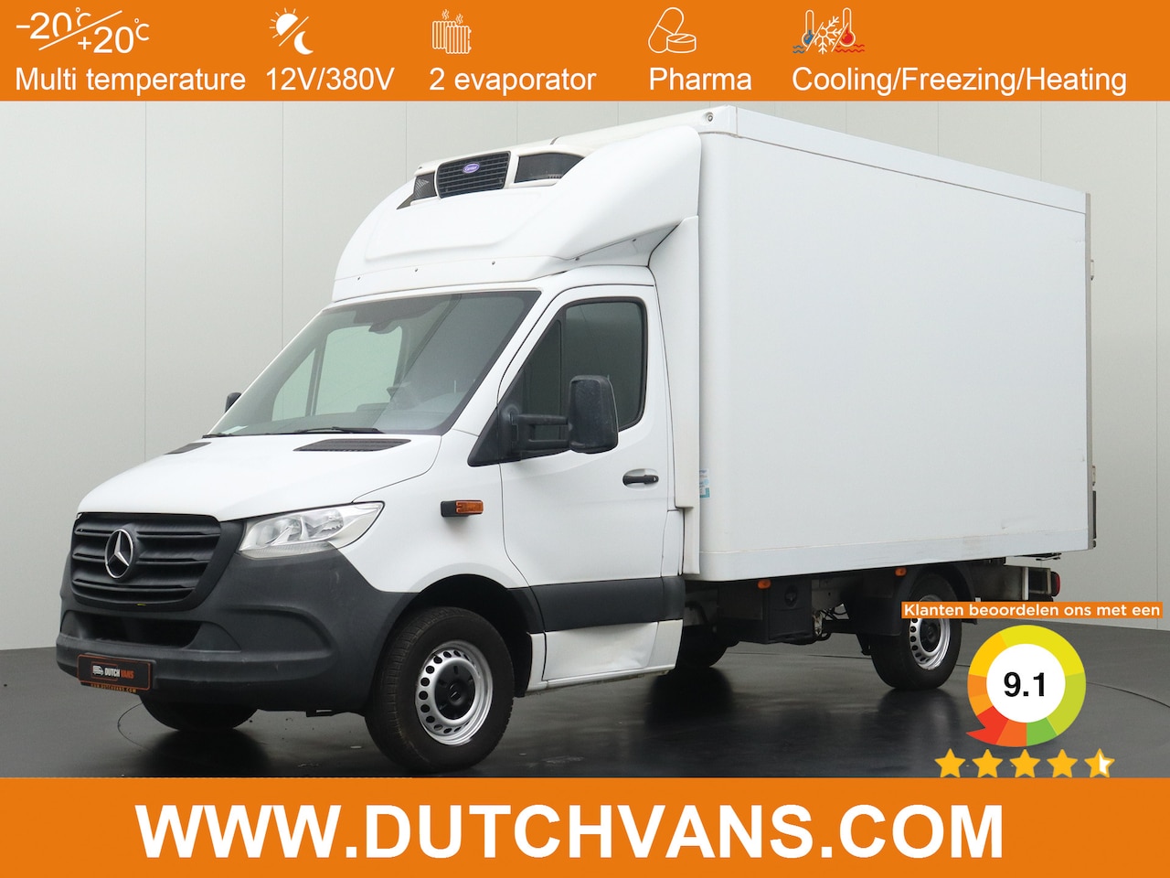 Mercedes-Benz Sprinter - 316CDI Koel|Vries Bakwagen 12/230V | Airco | Cruise | Camera | Navigatie | Zijdeur - AutoWereld.nl